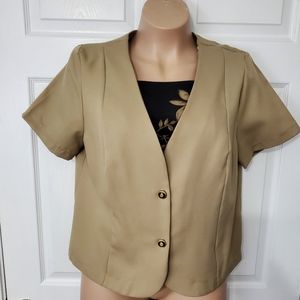 More Promises Dress Faux Shirt/Blazer Combo